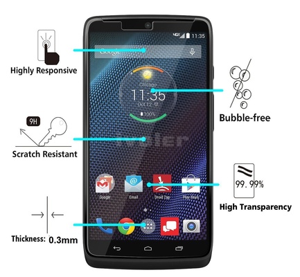 Droid Turbo Tempered Plass screen Protector