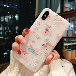 Apple iPhone floral design soft silicone case