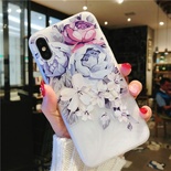 Apple iPhone floral rose pattern soft silicone case