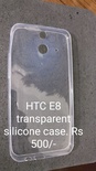 HTC One E8 Transparent Silicone TPU back case