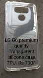 LG G6 Transparent silicone premium quality TPU back case