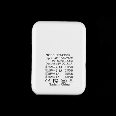  4 Ports USB Wall Charger 
